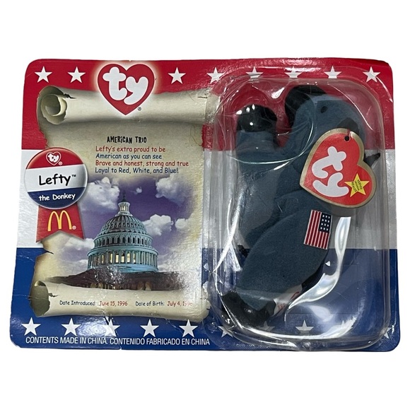Rare Ty Teenie Beanie Babies AMERICAN TRIO - Complete set of 3, 2000 - Picture 3 of 5